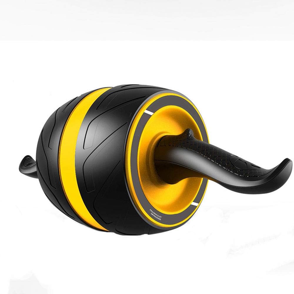 BOSHIYA Abdominal Wheel Fitness Ab Carver Pro Roller for Core Workouts (Yellow)