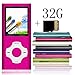 Tomameri - Portable MP3 / MP4 Player with Rhombic Button, Including a Micro SD Card and Support Up to 64GB, Compact Music, Video Player, Photo Viewer Supported - Pink