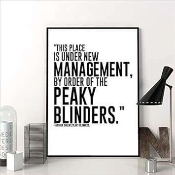TV-Serie zitieren Poster Peaky Blinders Print Wandkunst Malerei Geschenk 50cmx70cm