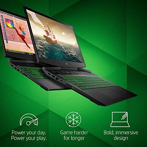 HP Pavilion Gaming 15-Inch Laptop, Intel Core i5-9300H, NVIDIA GeForce GTX 1650, 12GB RAM, 256GB SSD, Windows 10 (15-dk0041nr, Black)