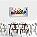 Wieco Art Cityscape Extra Large Colorful City 100% Hand Painted Modern Gallery Wrapped Abstract Landscape Oil Paintings on Canvas Wall Art Ready to Hang for Living Room Bedroom Home Decorations