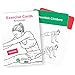 EXERCISE CARDS – Premium Visual Bodyweight Workout Cards by WorkoutLabs · Waterproof Fitness Flash Cards for Home Workouts without Equipment (Women)