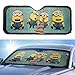 Despicable Me Minions My Favorite Villain II Front Single Layer Sun Shade (Standard: 24 X 58 in)