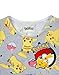 Pokemon Pikachu Girl's Short Sleeved Skater Dress, Multicoloured