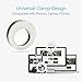 Auxiwa Clip On Ring Light for Camera [Rechargeable Battery] Selfie LED Camera Light with 36 LED for Smart Phone Camera, Round Shape, Black