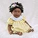 Paradise Galleries African American Black Reborn Baby Doll Rainbow Blessings: Faith, 5-Piece Gift Set, 19 inch GentleTouch Vinyl & Weighted Body