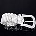 Luxury Sparkling Silver Plated Crystal Rhinestone Belt Woman Waistband
