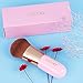 Docolor Kabuki Foundation Face Powder Brush Cruelty Free Portable Makeup Cosmetic Tool (Pink)