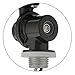 LEDwholesalers Series-5 Ultra-Slim 15W LED Outdoor Security Flood Light Fixture with 1/2” Threaded Knuckle Mount, UL-Listed, Warm White 3000K, 3780WW