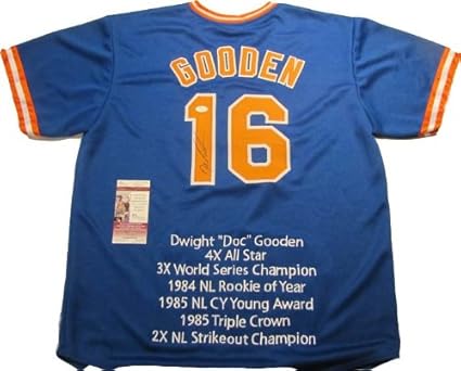 dwight gooden signed jersey