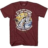 Star Wars Luke for You Classic Movie Tauntaun Skywalker Funny Movie Adult Men's Graphic Tee T-Shirt (Burgundy Heather, Large)