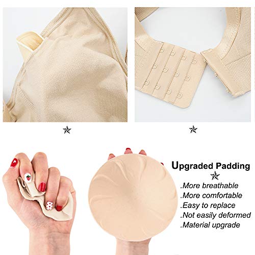 LYSHION 3PACK Seamless Nursing Maternity Bras,Breastfeeding Maternity