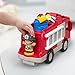 Fisher-Price Little People Fire Truck Toy with Lights Sounds and 2 Figures, Toddler Toy for Pretend Play