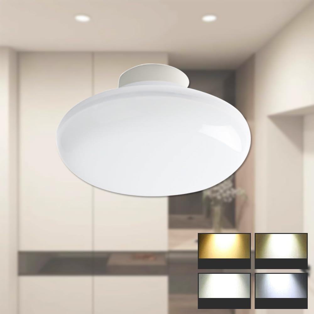 [PSE Certified] LED Ceiling Light, Small, Daylight White, Light Bulb White, 10 W, 2,000 lm, Ceiling Fixture, LED, One-touch Installation, Compact, Ceiling Light, Ceiling Light, Ceiling Light, Hallway