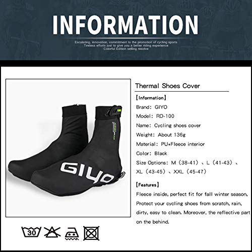 Per Waterproof Cycling Shoes Covers Reusable Thermal Shoes Covers MTB Road Bicycle Bike Racing Overshoes Thicken Sole & High Reflective Winter