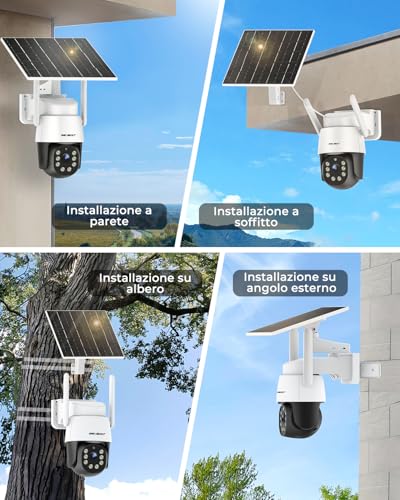 GENBOLT 4G AOV Solar Wireless Outdoor Security Camera to SIM Card, 7/24 3MP IP Camera Surveillance with 90 Feet AI Detection, CCTV Camera Battery 8W 10400mAh