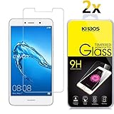 [2-Pack] Khaos for Huawei Y7 2017 HD Clear Tempered Glass Screen Protector, with Lifetime Replacement Warranty