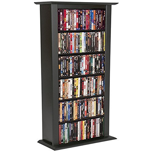 Venture Horizon Single Media Storage Tower BookcaseBlack