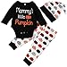 Cute Infant Baby Girl Boy Halloween Clothes Long Sleeve Pumpkin Romper with Hat and Pants Outfits Set 3PC (0-6 Months, Black)