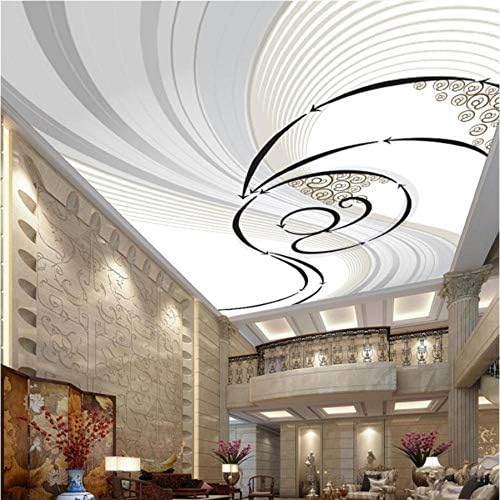 安い Clhhsy カスタム壁紙抽象的な動的天頂パターンデザインカスタム大きな壁画緑の壁紙 450x300cm