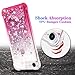 Ruky for iPhone 6 6S 7 8 Case, iPhone SE 2020 Case, Glitter Gradient Quicksand Series Bling Liquid Floating TPU Bumper Cushion Protective Women Phone Case for iPhone SE 2022 4.7