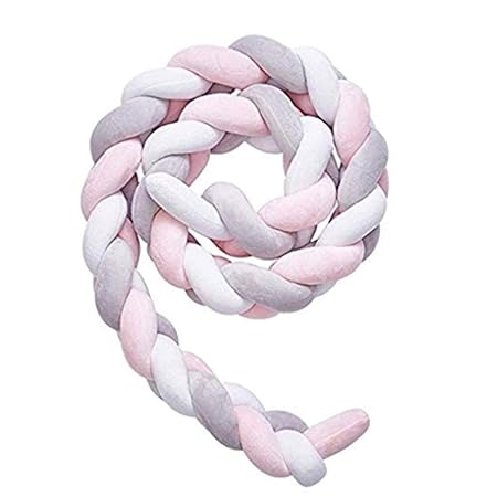 SAPHRANK Bettschlange Nestchenschlange für Baby Bettrolle Bettumrandung Babybettschlange Babybett Baby Nestchen Bettumrandung