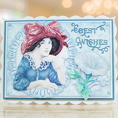 Potato001 Morning Glory Cutting Dies Stencil Album Scrapbooking Cards DIY Embossing Tool