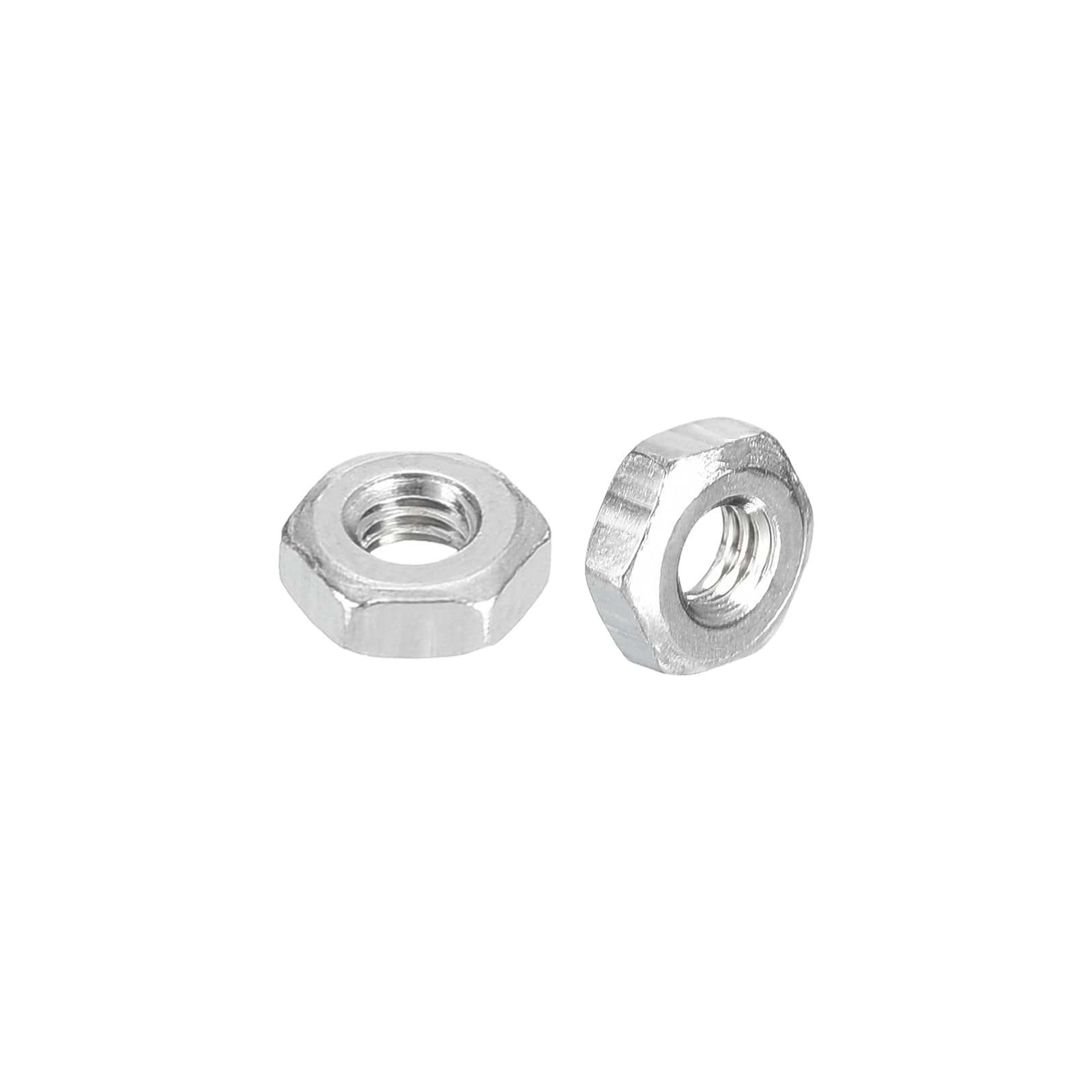 METALLIXITY Hex Nuts (M3x0.5mm) 200Pcs, 304 Stainless Steel Metric Coarse Thread Hexagon Nut Hardware - for DIY Home Repair Machinery, Silver