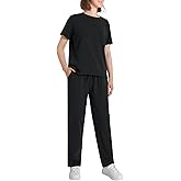 Weintee Women's Petite 2 Piece Loungewear Sets Short Sleeve T-Shirt and Pants Jogging Suits