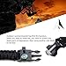 AOOTOOSPORT Survival Paracord Bracelets, 10 Pack Kit Outdoor Survival Bracelet Camping Fishing Hiking Gear with Compass, Fire Starter, Whistle and Emergency Knife