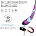 Bluetooth Earphone Neckband Headphones,V4.2 Stereo Noise Cancelling Wireless Headset, Sport Neckband Style Magnetic Earbuds with Mic for iPhone Series and Android Phones (Purple)