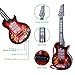 TWFRIC Kids Guitar Electric Battery Operated Toy Guitar Musical Instruments Educational Toy for Beginner Boys Girls Toddlers (21 Inch / Red)