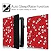 Fintie Folio Case for iPad 2 3 4 (Old Model) - Slim Fit Smart Stand Protective Cover Auto Sleep/Wake for iPad 2, iPad 3rd gen & iPad 4th Generation with Retina Display, Floral Red