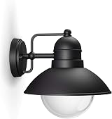 Philips Hoverfly Outdoor Wall Light IP44 Black Aluminium E27 Sold Separately