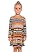 Arshiner Little Girls Long Sleeve Sundress Chevron Printed A-line Skater Christmas Dress