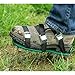 Punchau Pre-Assembled Lawn Aerator Shoes with Metal Buckles and 3 Straps - Heavy Duty Spiked Sandals for Aerating Your Lawn or Yard