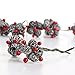 Factory Direct Craft Package of 36 Miniature Wire Stemmed White Frosted Pinecone and Red Berry Embellishing Picks for Christmas and Holiday Decorating