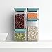 Brabantia Square Canister, Set of 4, Stackable, Mint