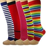 Mysocks Funky Colourful Bright Cotton Toeless Socks Multi Pack Rainbow