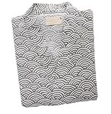 Soojun Men's Kimono Style Top with Pocket and Short Pajamas Set, #1 Grey, L