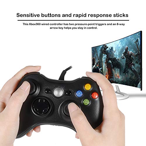 image for Xbox 360 Controller PC Wired Game Console Sefitopher for Microsoft Xbo