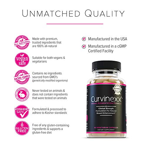 Curvinexx (3 Bottles) The Ultimate Natural Breast Growth and