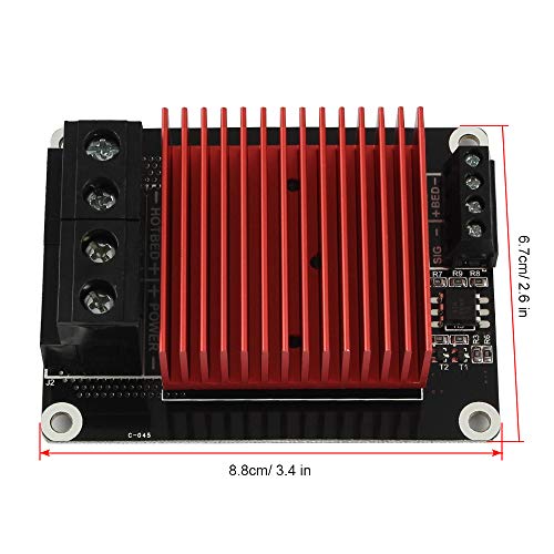 MOS-Modul Für 3D-Drucker – 30A, Heizbett-Regler, Kompatibel Mit RAMP1.4 & MKS, Mit Kühlkörper