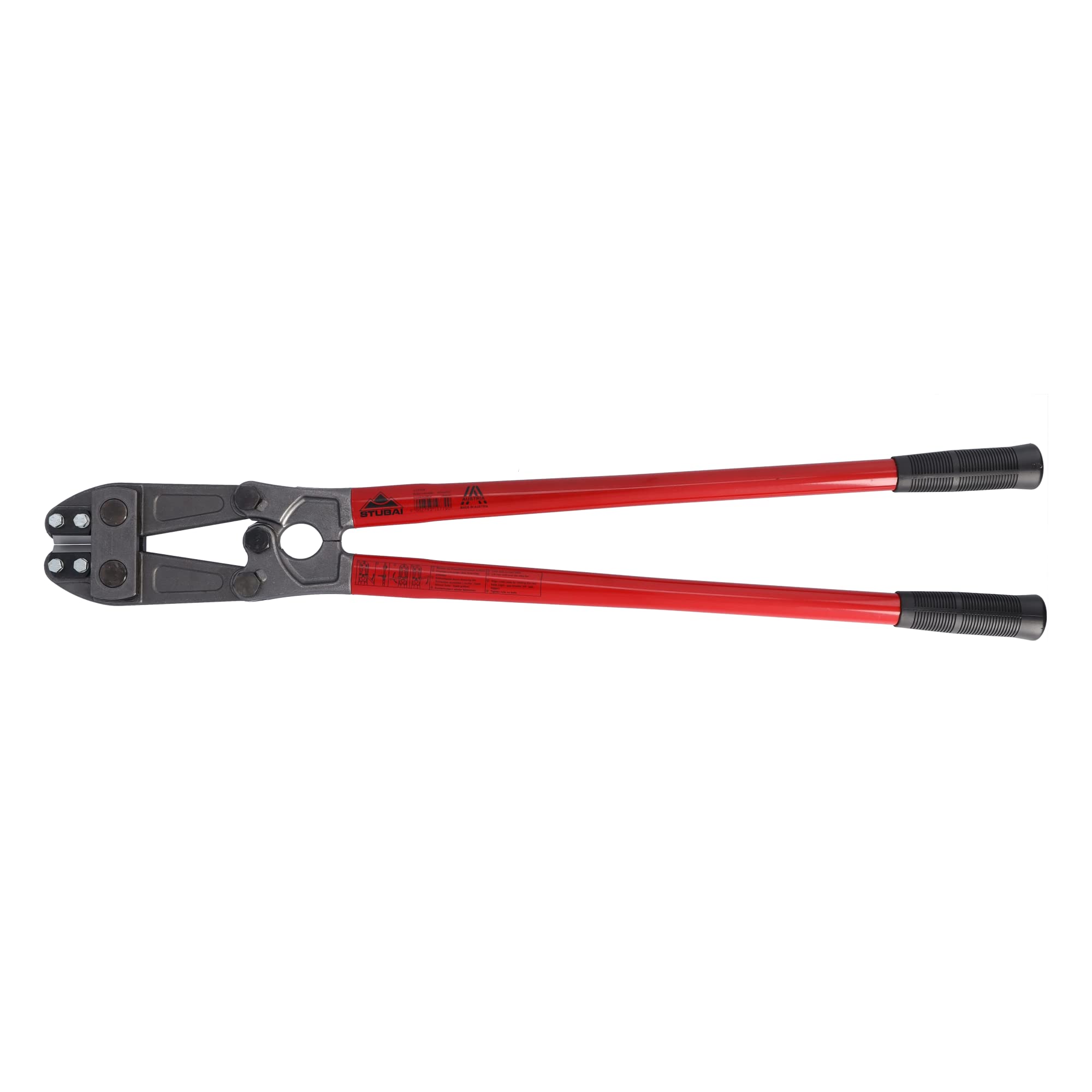 Stubai 113104 Bolt Cutter with Interchangeable Triangular Cutting Edges, Silver/Red, 780 mm