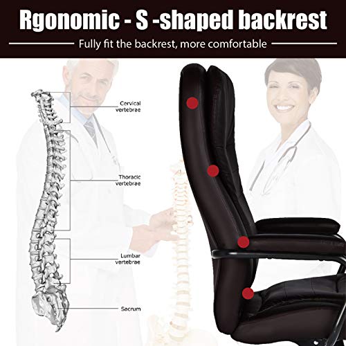 Amolife Big and Tall Office Chair/Heavy Duty Executive Computer Chair
