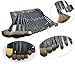 ACEVIVI Makeup Brushes Set Premium Makeup Brush Kit Handle Synthetic Kabuki Foundation Cosmetic Brushes for Powder Liquid Cream Black 24 PCS