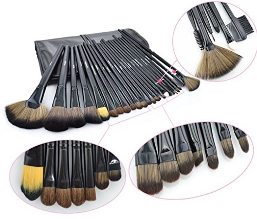 ACEVIVI Makeup Brushes - 24 PIECE Premium Makeup Brush Kit Handle Synthetic Kabuki Foundation Cosmetic Brushes for Powder Liquid Cream
