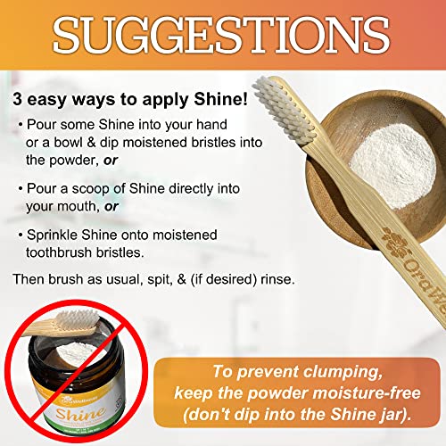 OraWellness Shine Remineralizing Tooth Powder with Hydroxyapatite