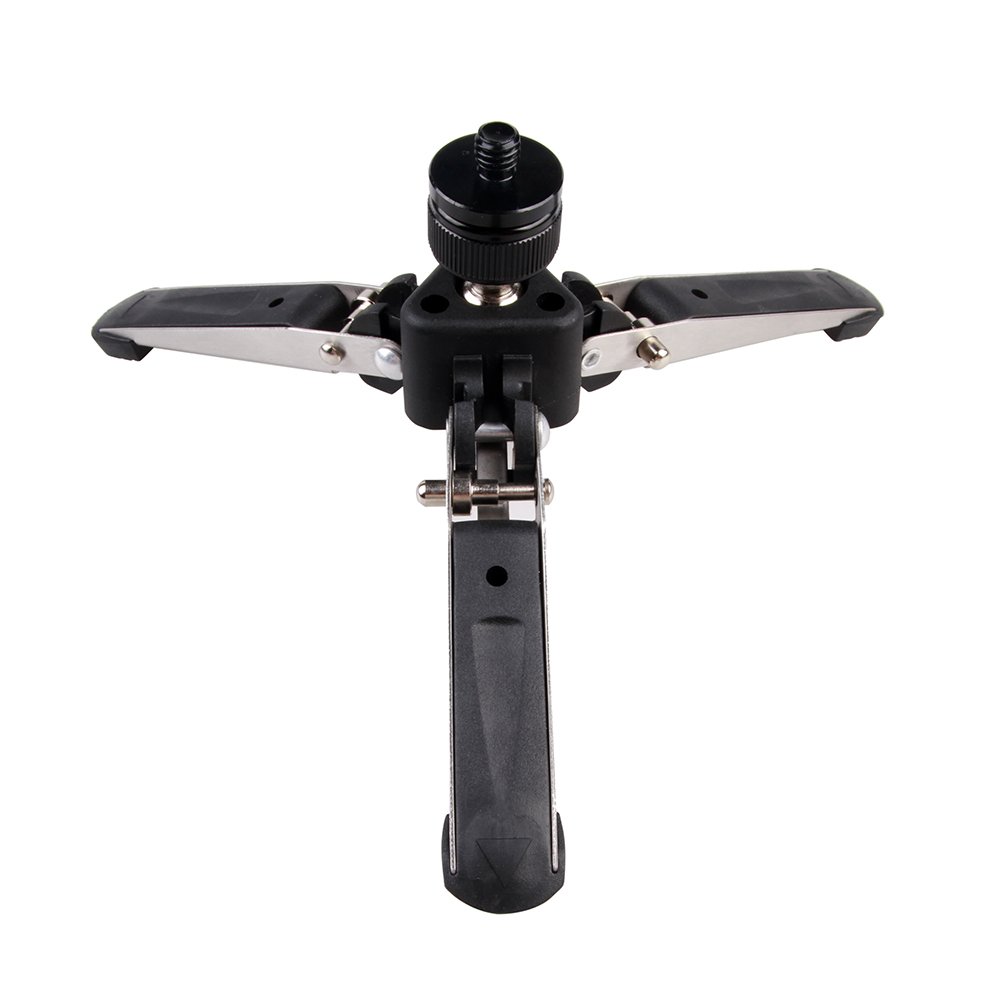 Andoer Folding Base - Universal Three feet Support for DSLR Camera, With External Thread 3/8 "