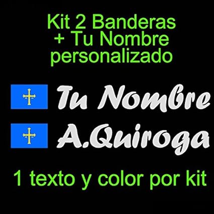 Vinilin - Pegatina Vinilo Bandera Asturias + tu Nombre - Bici ...